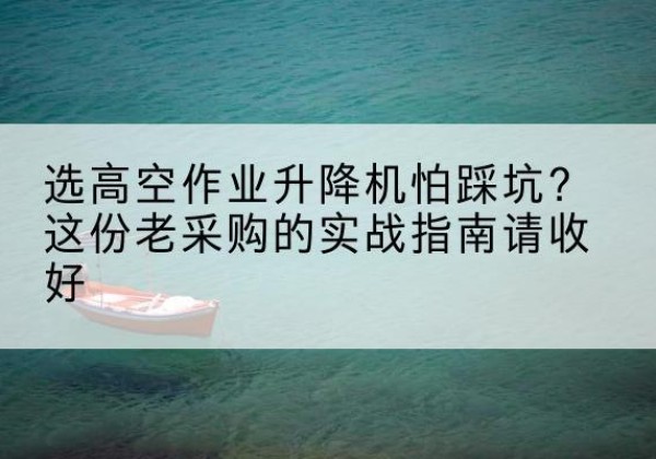 振兴高空作业升降机厂家推荐-选高空作业升降机怕踩坑？这份老采购的实战指南请收好
